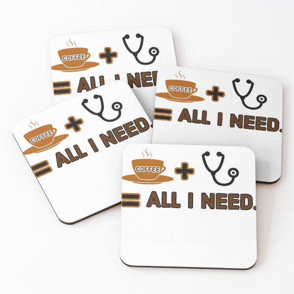 Item preview, Coffee + my stethoscope= All i need designed and sold by Mizems.