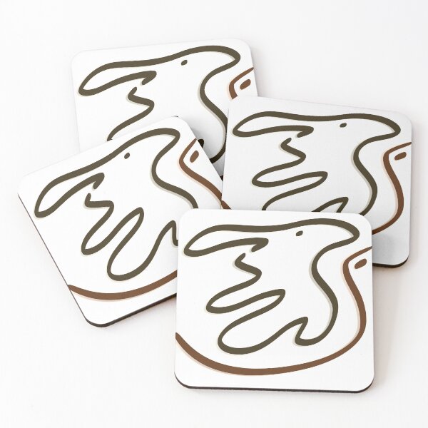 Item preview, Rabbit and snake line art designed and sold by R4CProject.