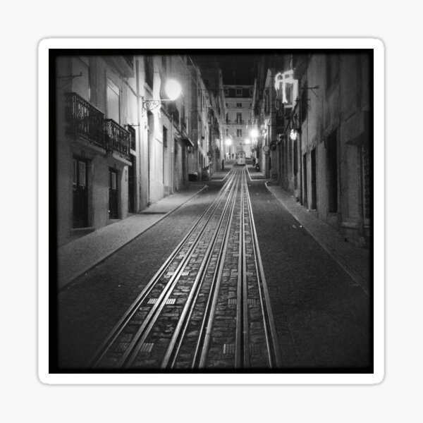 Item preview, Night view Bica tram elevator in Lisbon Portugal designed and sold by emergentdesigns.