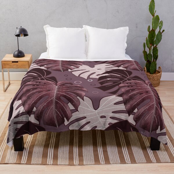 Item preview, Monstera Pattern - Burgundy designed and sold by monitdesign.