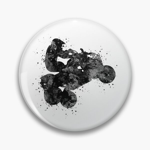 Item preview, Four Wheeler Riding Boy Black and White Silhouette designed and sold by LotusGifts.