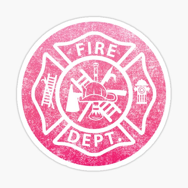 Female Fire Fighter Sticker
