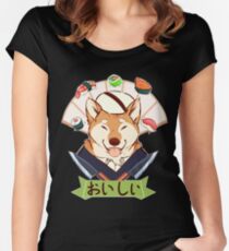 Oishī (Fan variation) Women's Fitted Scoop T-Shirt