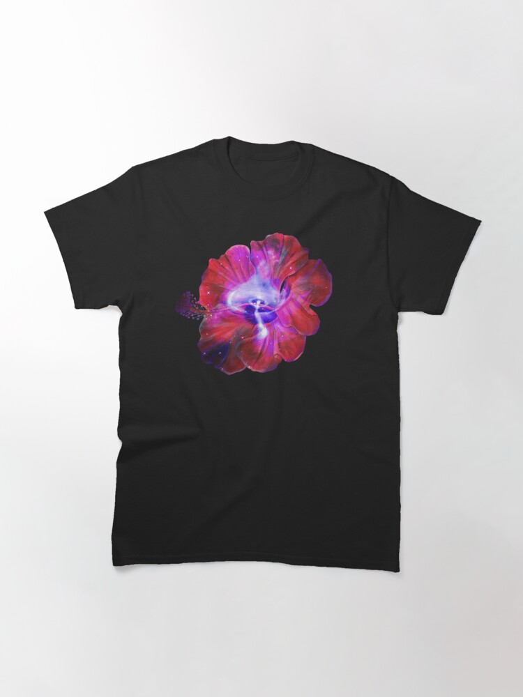 Discover Hibiscus Nebula Elegant Flower T-Shirt