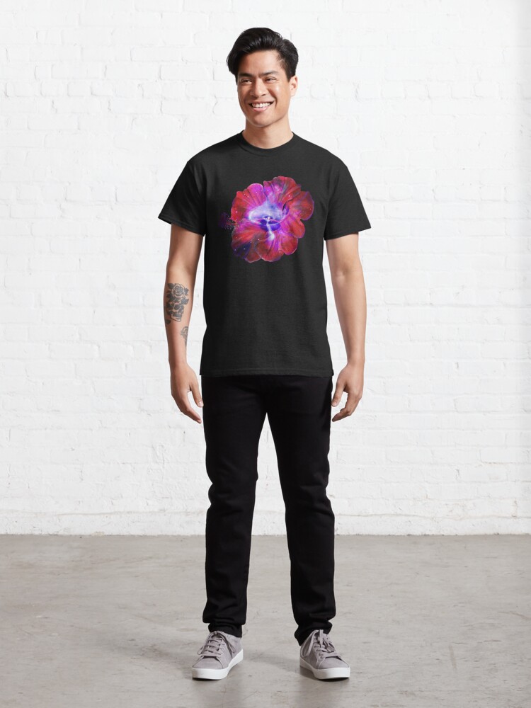 Discover Hibiscus Nebula Elegant Flower T-Shirt