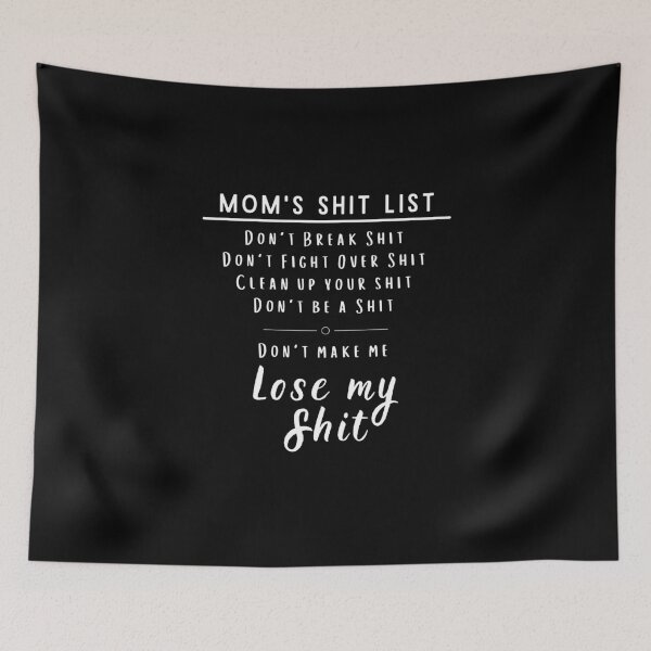 Item preview, Mom's Shit List Dark Shirt designed and sold by justjen86.