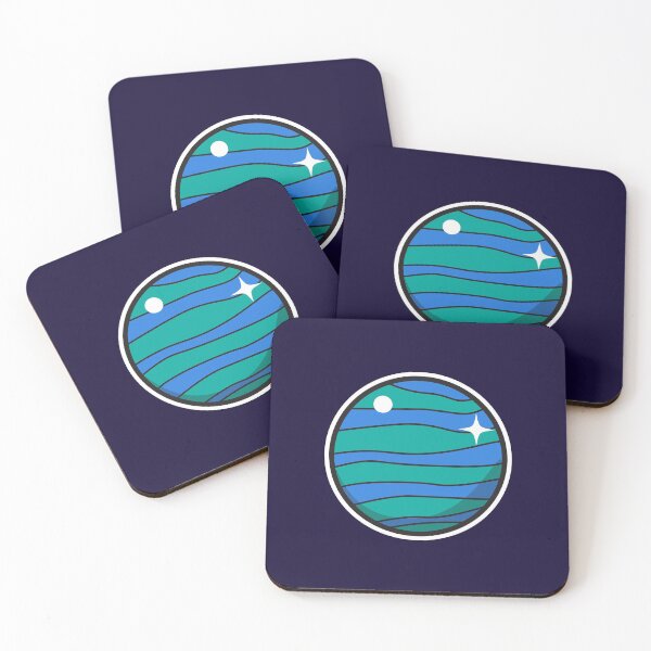 Item preview, Green Marble Exoplanet - Sticker designed and sold by Nightlight0.
