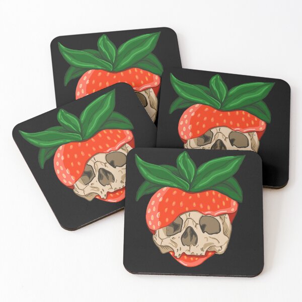 Item preview, Strawberry Skull designed and sold by RachWillz.