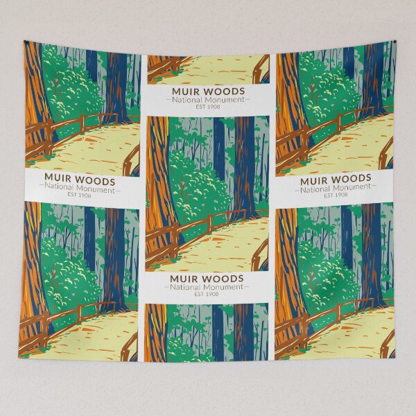 Item preview, Muir Woods National Monument California Vintage designed and sold by KrisSidDesigns.
