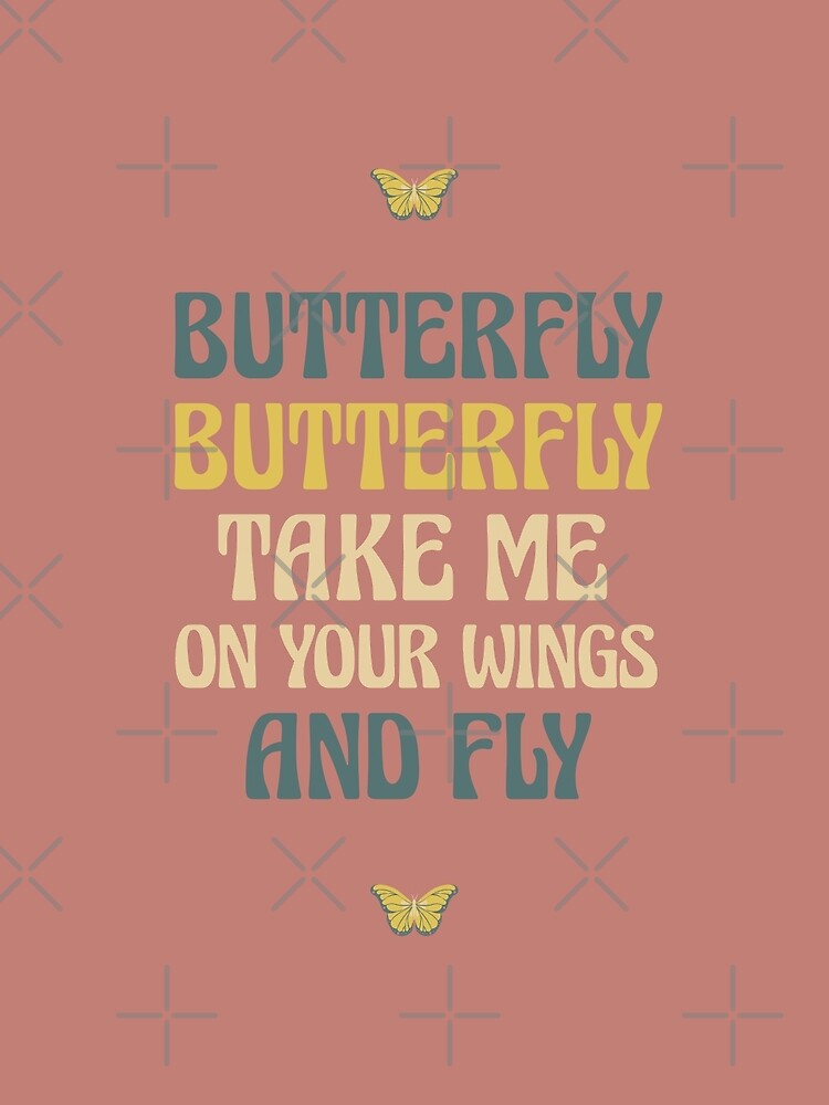 "Umi Butterfly Lyrics 3" Poster by artbygui Redbubble