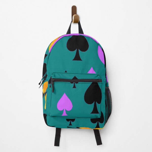 Item preview, CASINO ART OF PURPLE SPADES & BUTTERFLIES TEAL ART designed and sold by sharlesart.