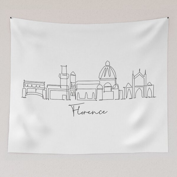 Item preview, Florence Skyline World Travel designed and sold by SimpleLineDraw.