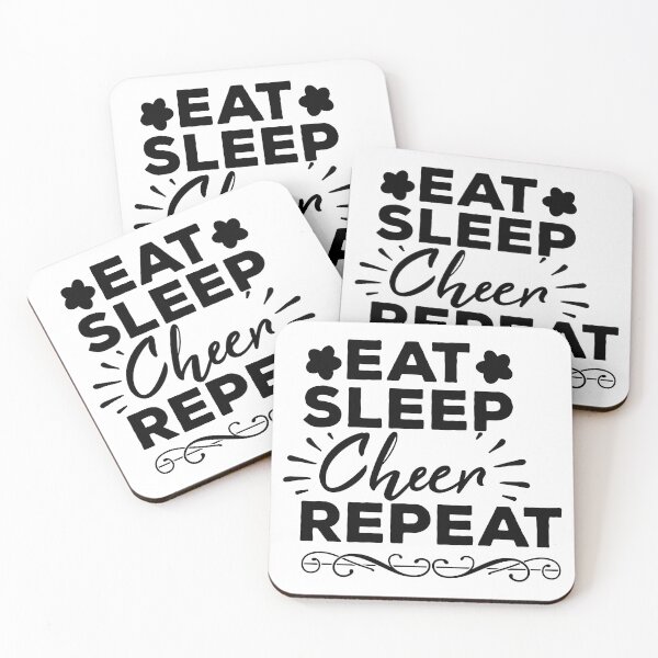 Item preview, Eat Sleep Cheer Repeat designed and sold by LarrysDesigns.