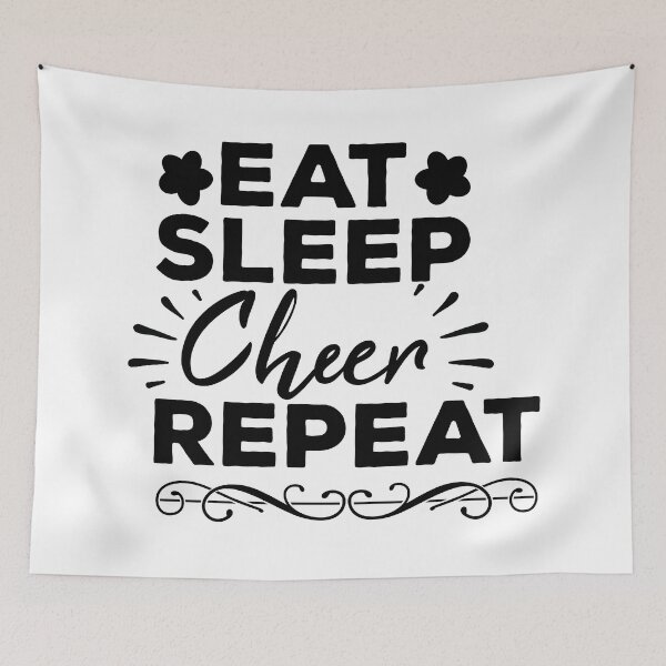 Item preview, Eat Sleep Cheer Repeat designed and sold by LarrysDesigns.