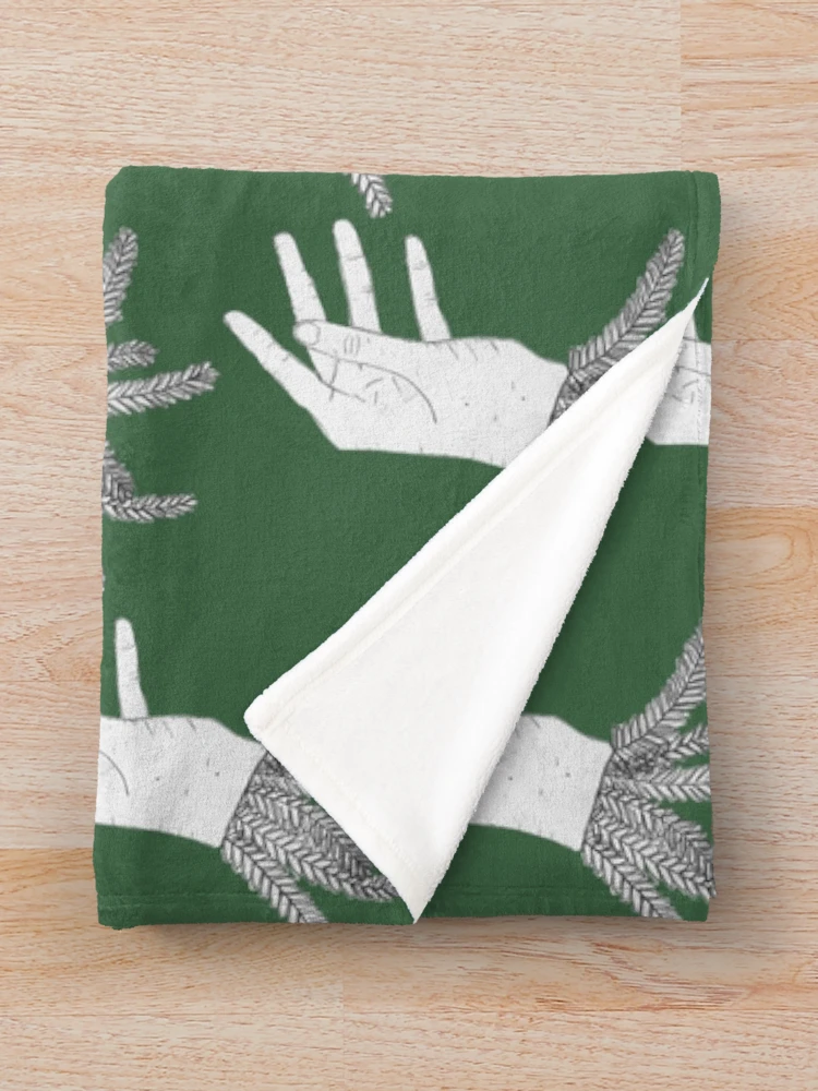 Thumbnail 3 of 6, Throw Blanket, Potted Hand designed and sold by _InTheGreenhouse.