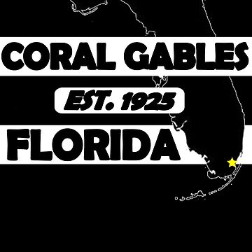 Artwork thumbnail, CORAL GABLES, FLORIDA EST. 1925 by Mbranco