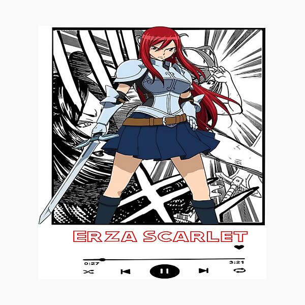 Erza Scarlet Fairy Tail Logo Photographic Print By Lgextra Redbubble