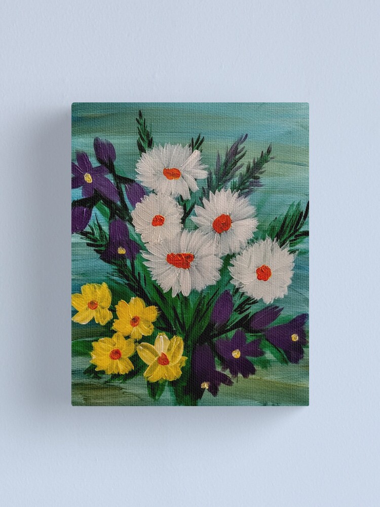 Alternate view of Some abstract flowers Canvas Print