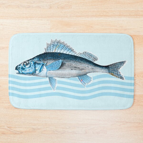 Item preview, fish and wave designed and sold by RainbowBalloon.