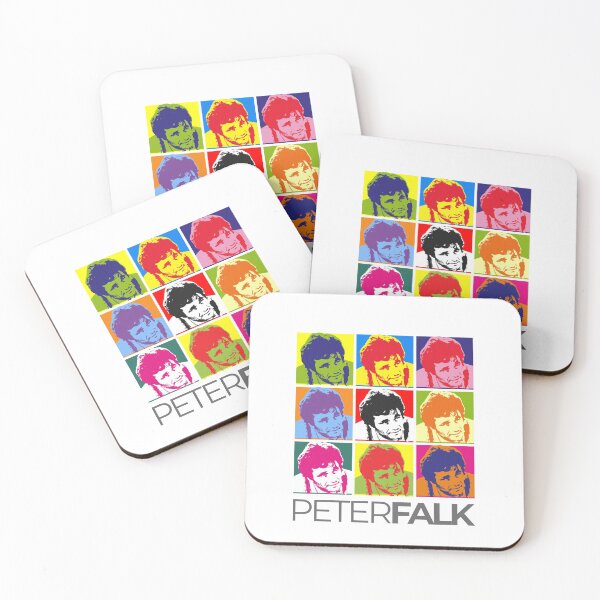 Item preview, Peter Falk pop-art portrait poster designed and sold by CMYKStudio.
