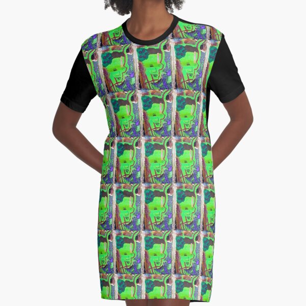 Green Faced Woman That Picasso Would Like Graphic T-Shirt Dress