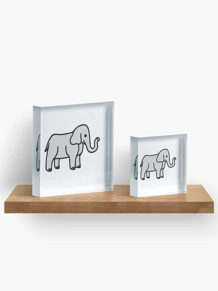 Thumbnail 3 of 5, Acrylic Block, Elephant designed and sold by Reeseworks.