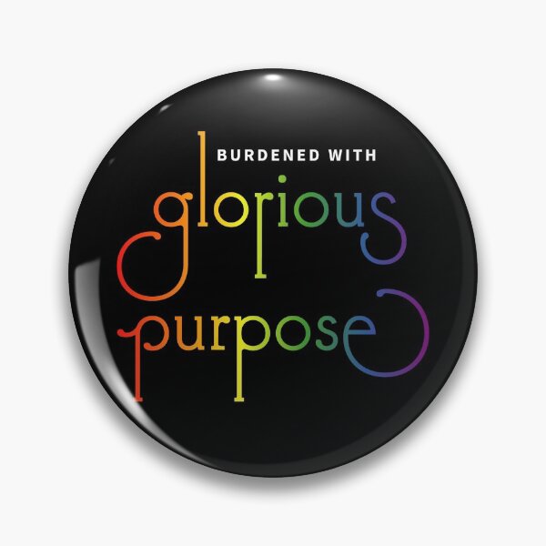 Item preview, Burdened with glorious purpose - rainbow flag LGBT pride designed and sold by GretaMonster.