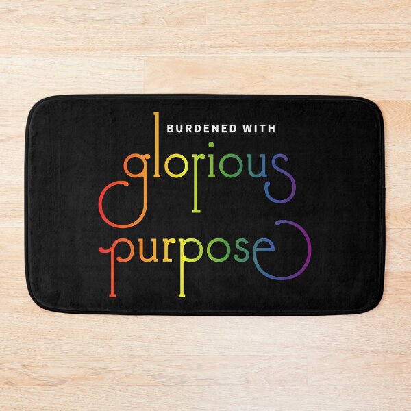 Item preview, Burdened with glorious purpose - rainbow flag LGBT pride designed and sold by GretaMonster.