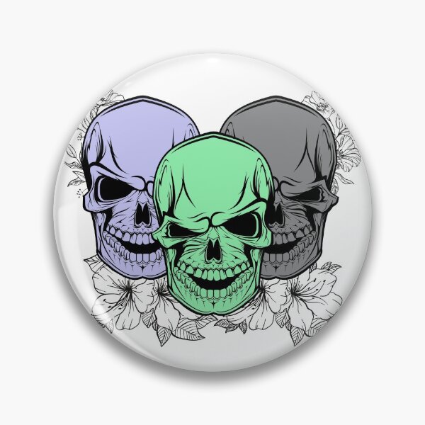 Item preview, flowers skull t-shirt . designed and sold by splendid senorita.