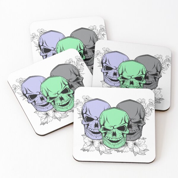 Item preview, flowers skull t-shirt . designed and sold by splendid senorita.