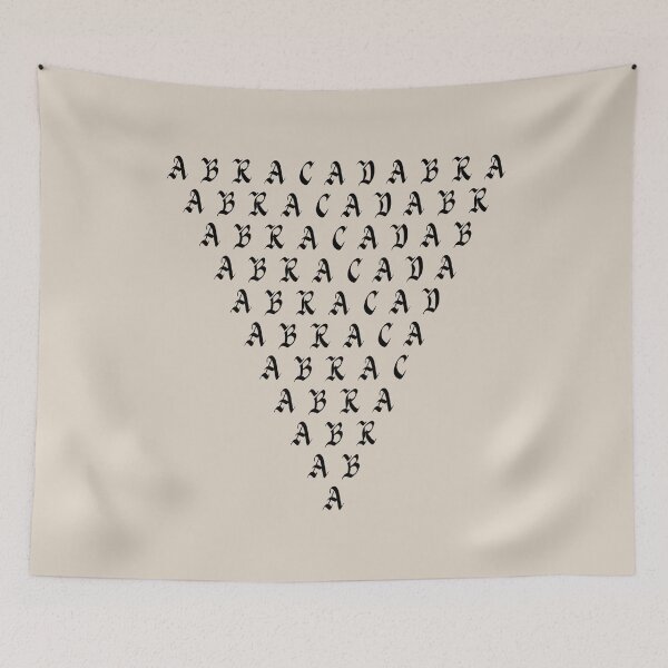 Item preview, ABRACADABRA (black on cream) designed and sold by DotorEaon.