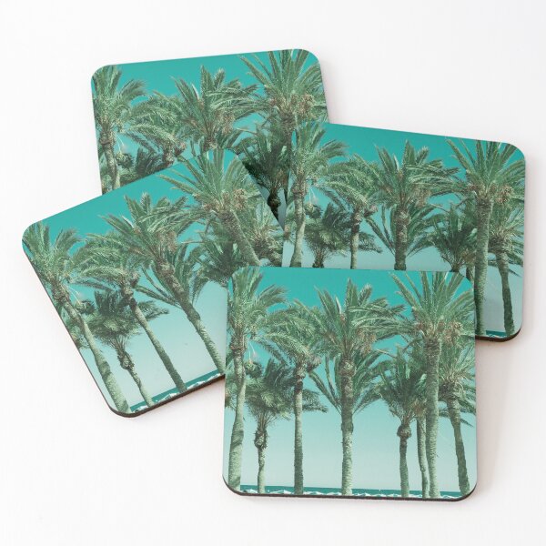 Item preview, Row of tropical feeling palm trees panorama shape image designed and sold by Brian Scantlebury.