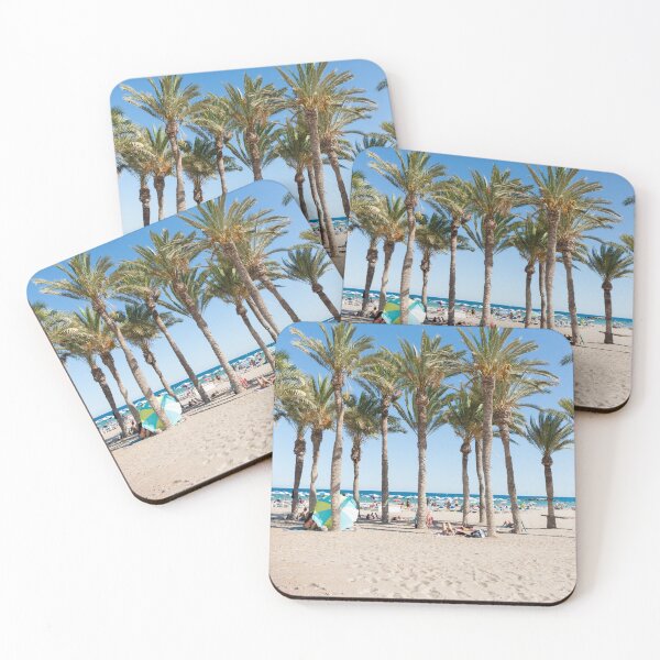 Item preview, Summer Mediterranean beach scenes La Vila Joisa, Alicante Spain designed and sold by Brian Scantlebury.