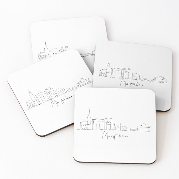 Item preview, Montpellier Skyline World Travel designed and sold by SimpleLineDraw.