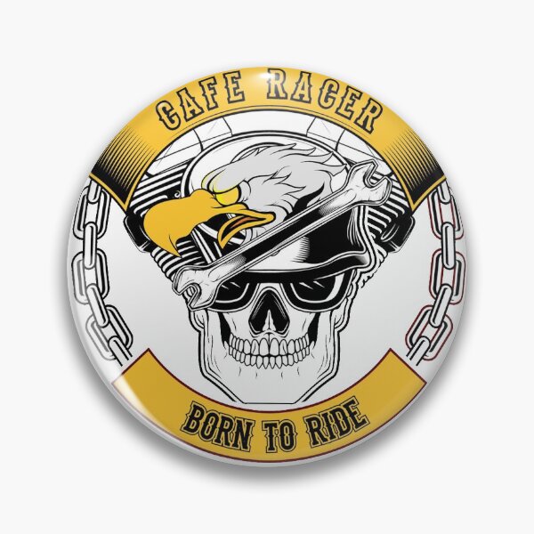 Item preview, cafe racer born to ride motorcycle helmet sticker designed and sold by hotifroti.