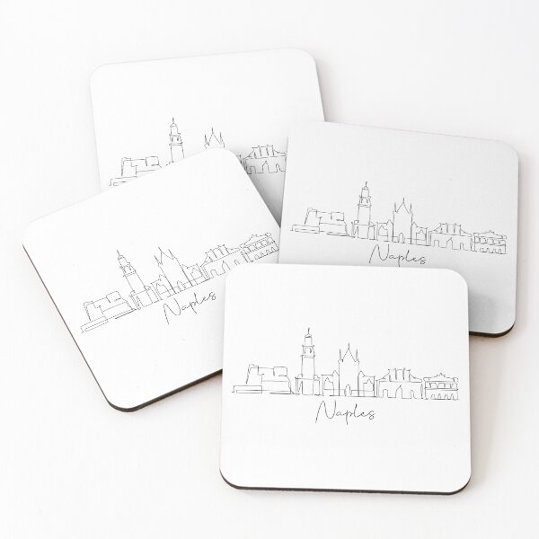 Item preview, Naples Skyline World Travel designed and sold by SimpleLineDraw.