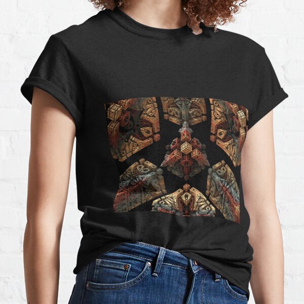 Stone Carved Fractal. Classic T-Shirt