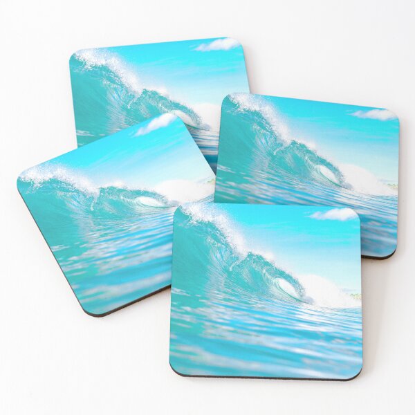Item preview, Coconut Girl Aesthetic Bright Blue Ocean Waves College Dorm designed and sold by GhostLonging.