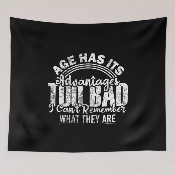 Item preview, Age has its advantages too bad i cant remember what they are designed and sold by Teeses.