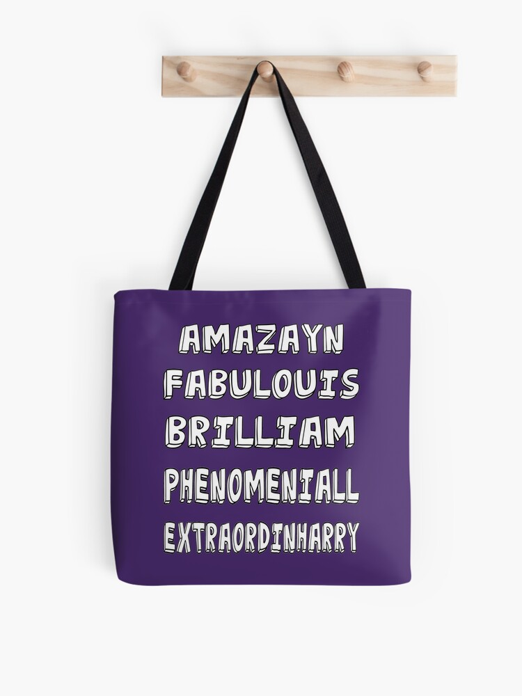 Bolsa De Tela Phenomeniall Amazayn Fabulouis Brilliam Extraordinharry De Uzstore Redbubble