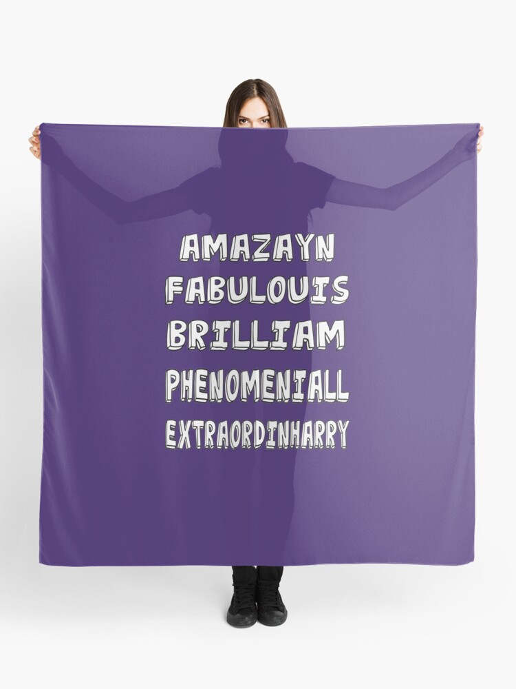 Phenomeniall Amazayn Fabulouis Brilliam Extraordinharry Scarf By Uzstore Redbubble