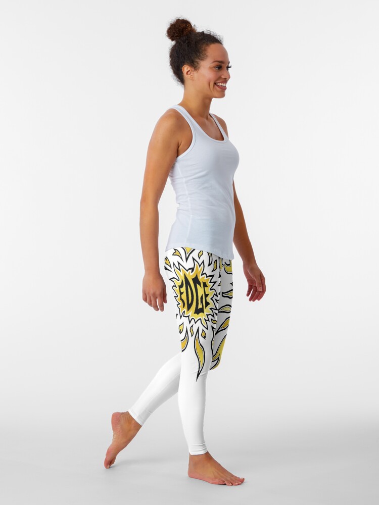 You Think You Know Me White/Gold 02 Leggings for Sale by musclestache