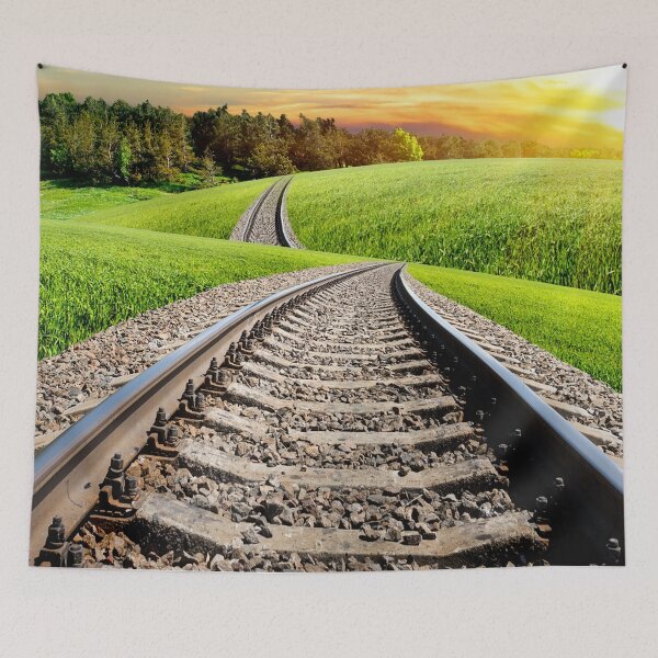 Item preview,  Panoramic,widescreen prints,canvas,wall posters, Tapestries,Tapestry,throw blankets,comforters,duvet covers ,  train track,Railroad art,train wall art,Train art,train track art,railpictures designed and sold by eyesight4vision.