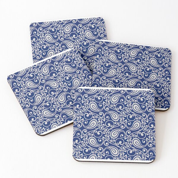 Item preview, Blue Paisley Pattern, Blue Paisley floral seamless Pattern, Blue Paisley designed and sold by graphic-genie.
