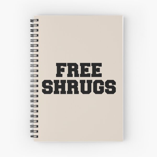 Item preview, FREE SHRUGS (black on cream) designed and sold by DotorEaon.