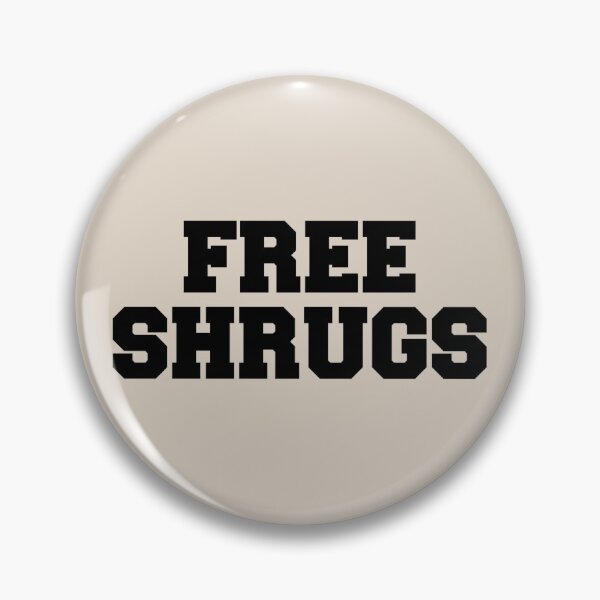 Item preview, FREE SHRUGS (black on cream) designed and sold by DotorEaon.