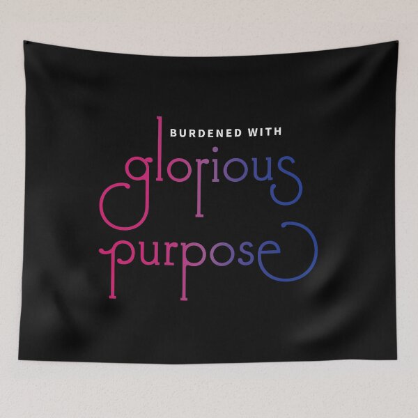 Item preview, Burdened with glorious purpose - bisexual flag designed and sold by GretaMonster.