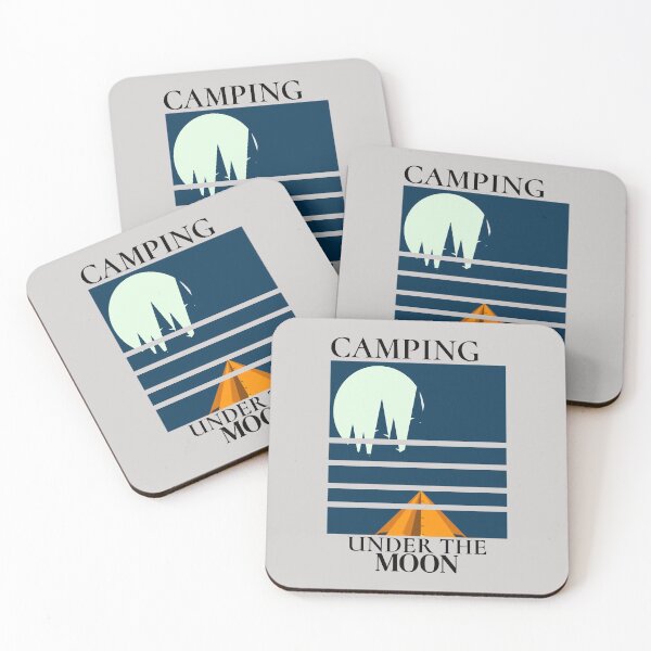 Item preview, Camping Under The Moon Camping Lover Gift designed and sold by SharpThreadZ.
