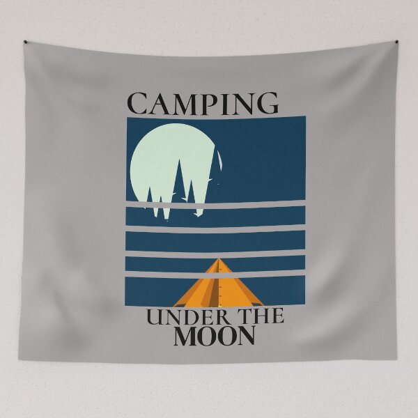 Item preview, Camping Under The Moon Camping Lover Gift designed and sold by SharpThreadZ.