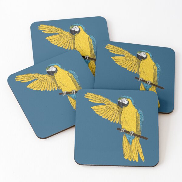 Item preview, Blue and Yellow Macaw Parrot designed and sold by creativekeener.